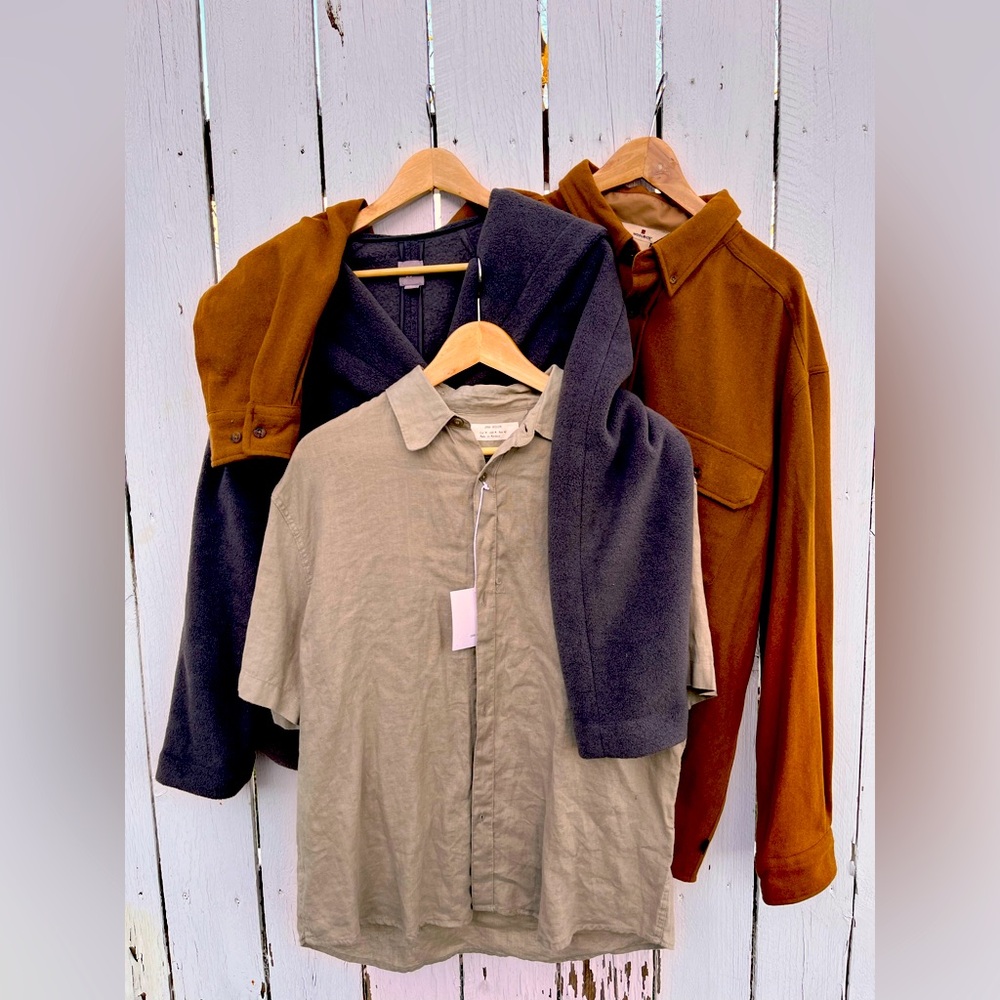 Dimensions: 
Wool XL wool rich 
Fleece L j Jill 
Linen M